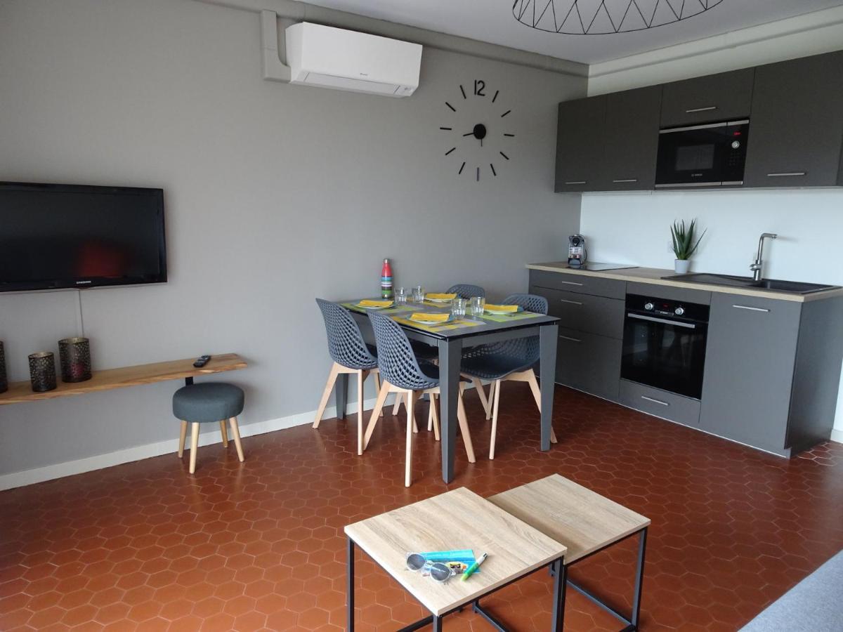 T3 150 M De La Plage, Climatisation, Piscine Et Parking Privatif - เลอลาวองดูว์ ภายนอก รูปภาพ